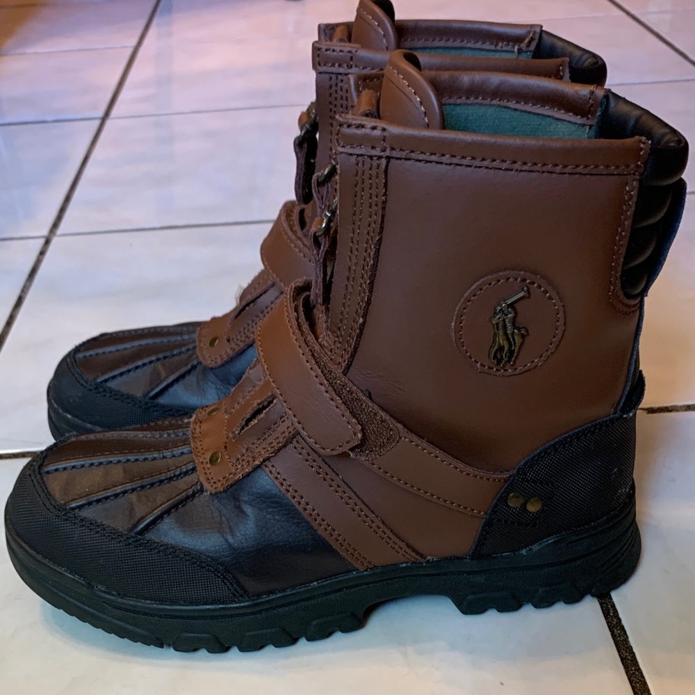 Polo by Ralph Lauren Brown and Black Kids Boots